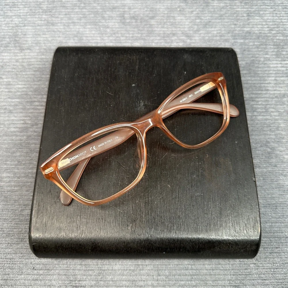 Lucky Brand D821 Peach Translucent Cat Eye Y2k Eyeglass Frames 52-16-140 Womens